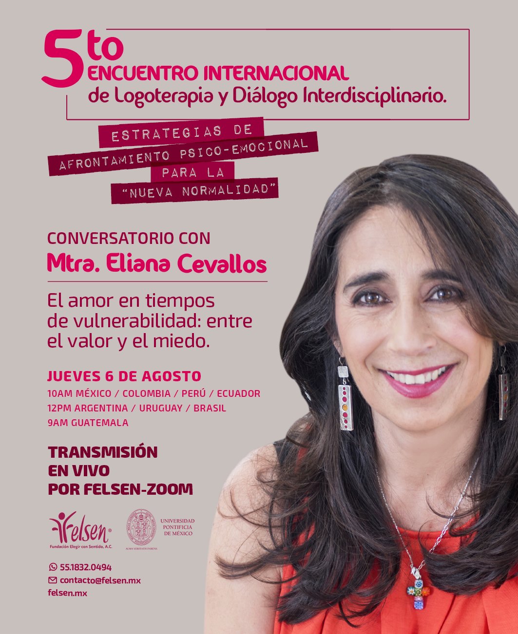 5to encuentro internacional de logoterapia y diálogo interdisciplinario - México, 6 de agosto de 2020