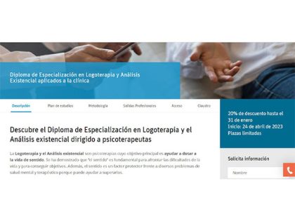 Curso logoterapia Unir